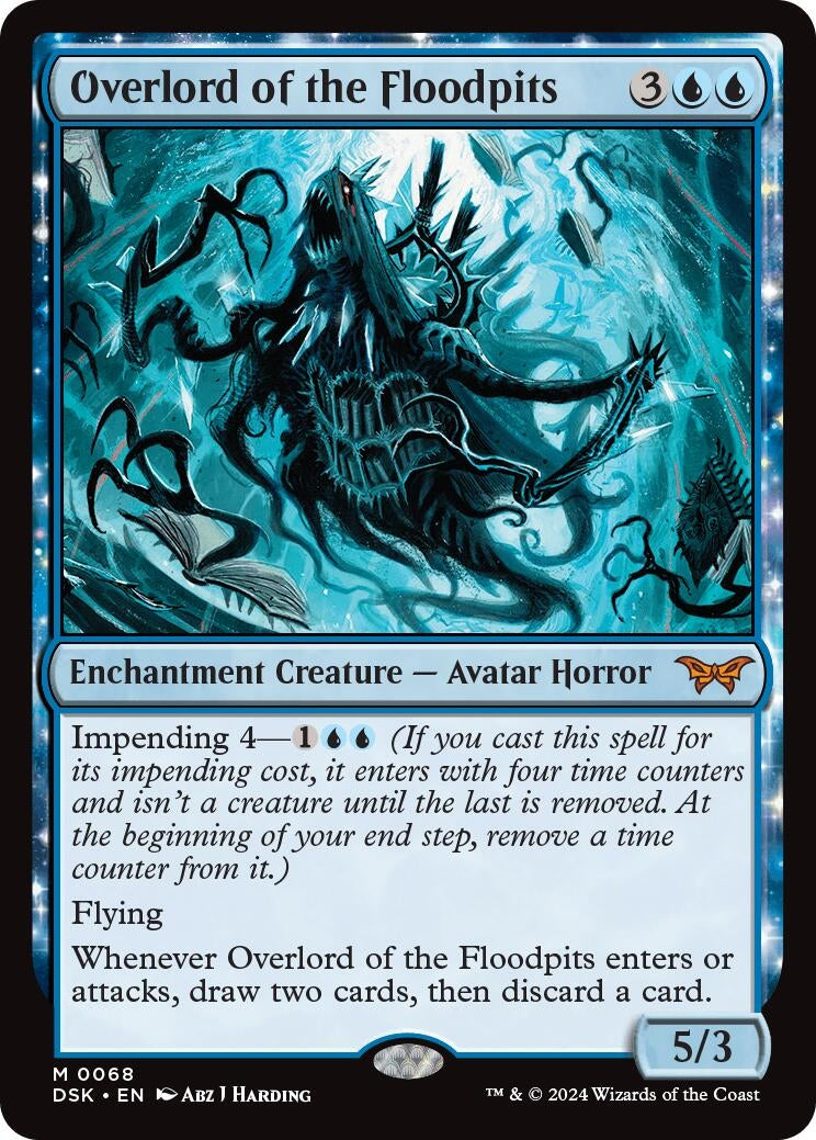 Image for Overlord of the Floodpits (Duskmourn: House of Horror) (68) - Magic: The Gathering