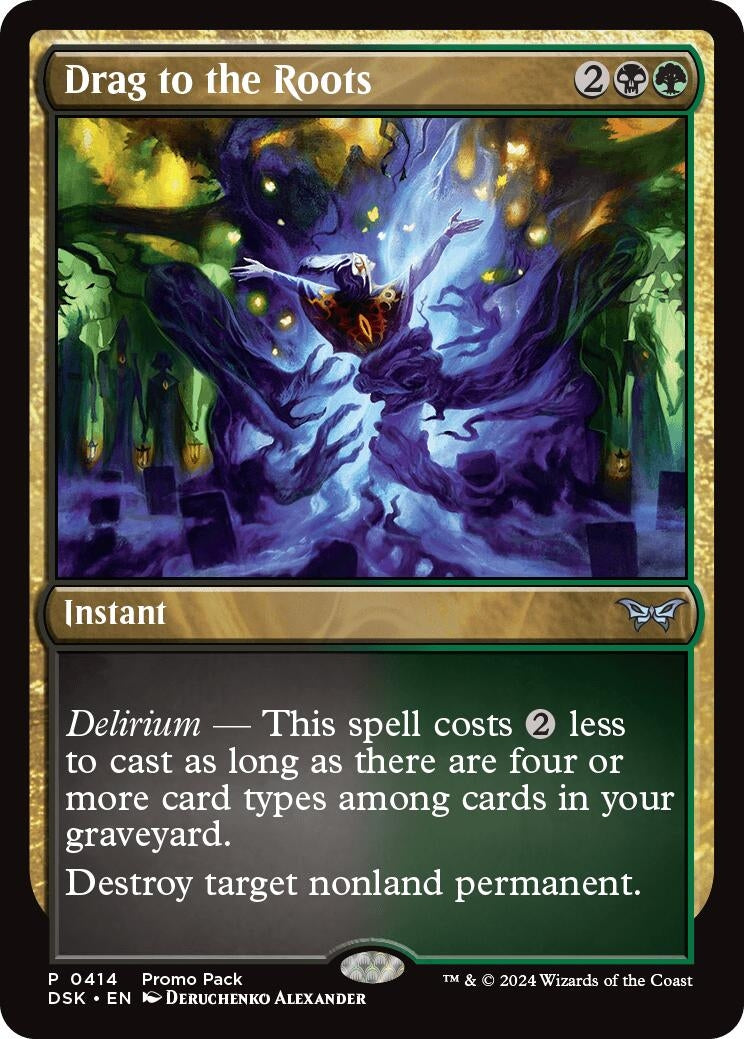 Image for Drag to the Roots (Promo Pack: Duskmourn: House of Horror) (414) - Magic: The Gathering