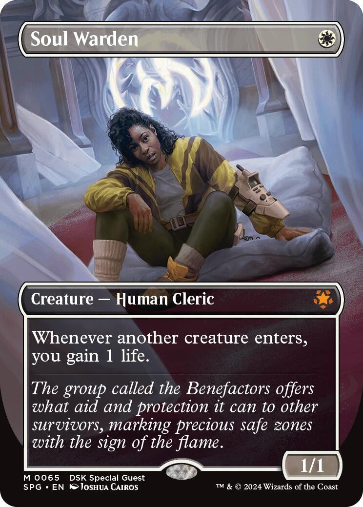 Image for Soul Warden (Borderless) (Special Guests) (65) - Magic: The Gathering