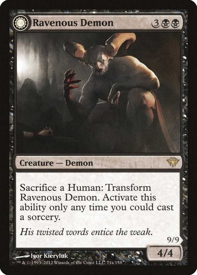 Image for Ravenous Demon (Dark Ascension) (71) - Magic: The Gathering