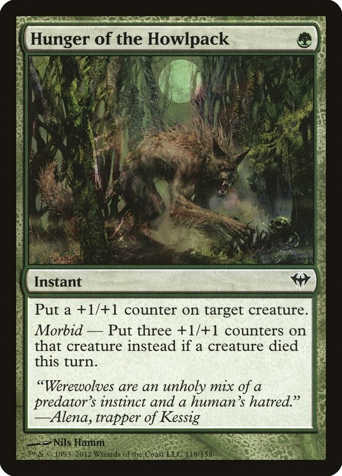 Image for Hunger of the Howlpack (Dark Ascension) (119) - Magic: The Gathering