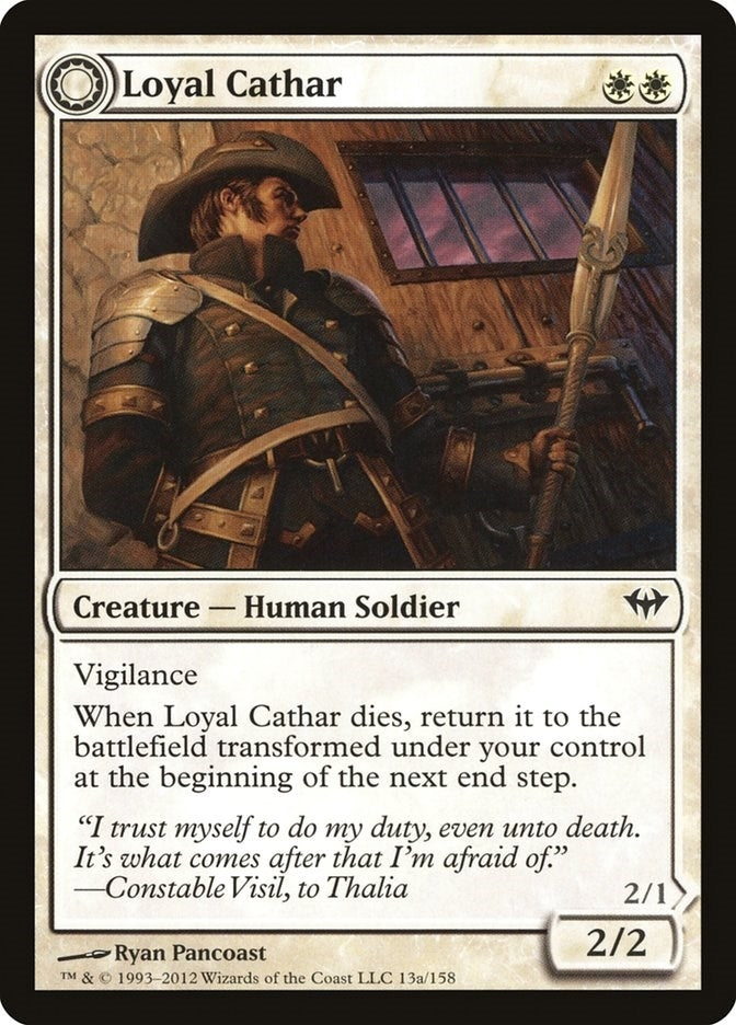Image for Loyal Cathar (Dark Ascension) (13) - Magic: The Gathering