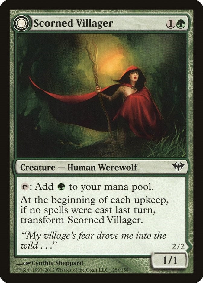 Image for Scorned Villager (Dark Ascension) (125) - Magic: The Gathering