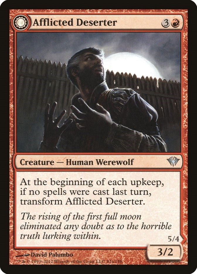 Image for Afflicted Deserter (Dark Ascension) (81) - Magic: The Gathering