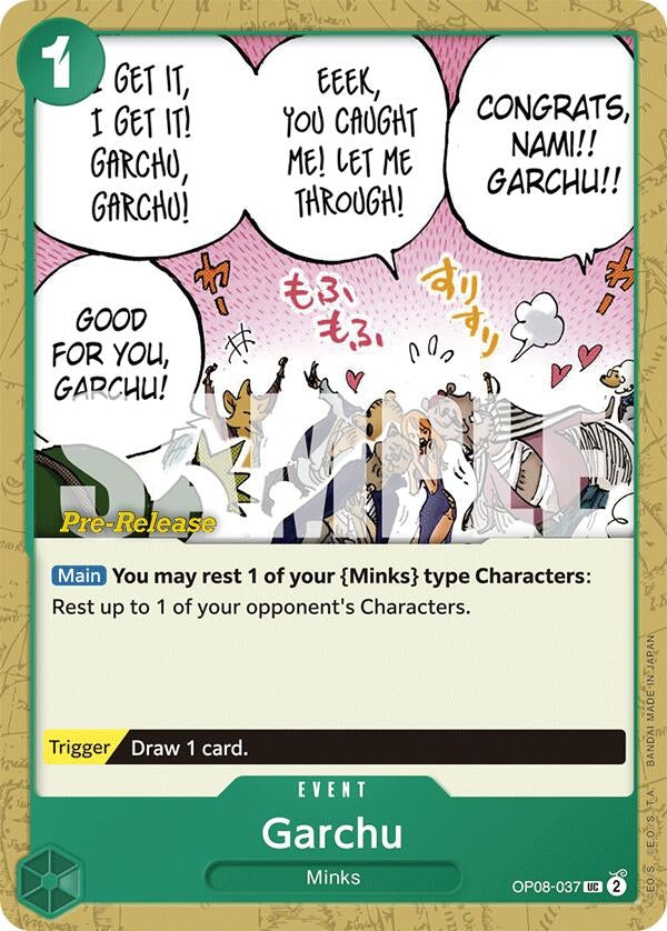 Image for Garchu (Two Legends Pre-Release Cards) (OP08-037) - One Piece Card Game
