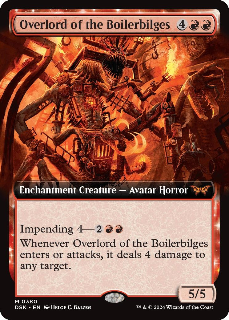 Image for Overlord of the Boilerbilges (Extended Art) (Duskmourn: House of Horror) (380) - Magic: The Gathering