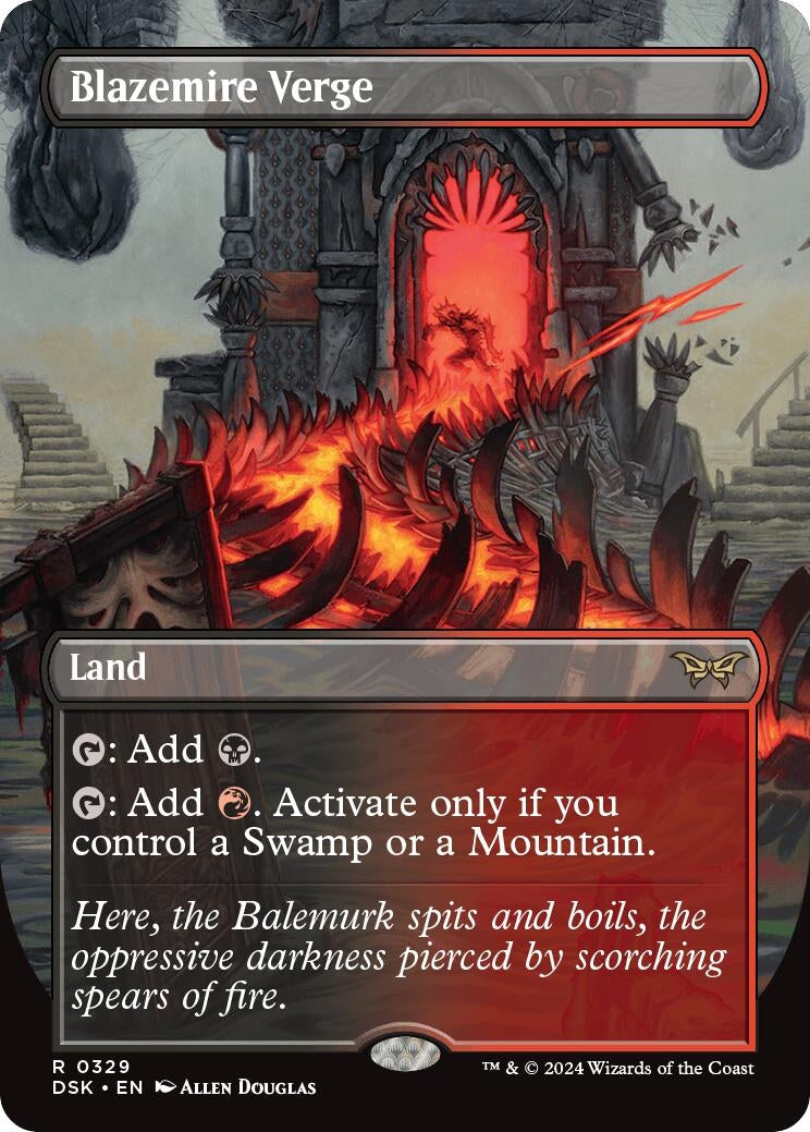 Image for Blazemire Verge (Borderless) (Duskmourn: House of Horror) (329) - Magic: The Gathering