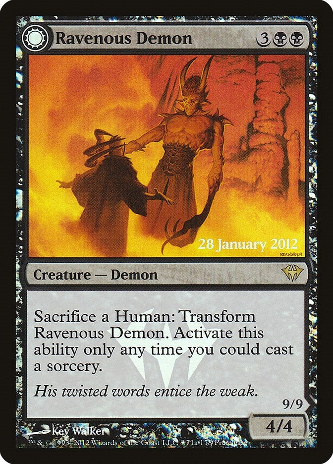 Image for Ravenous Demon (Prerelease Cards) (71) - Magic: The Gathering