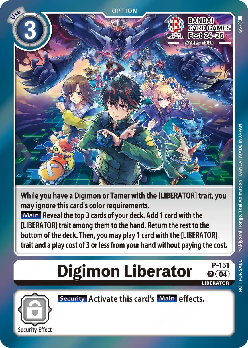 Image for Digimon Liberator - P-151 (BANDAI Card Games Fest 24-25 World Tour) (D-PR) (P-151 P) - Digimon Card Game