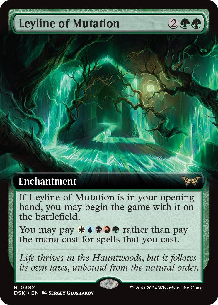 Image for Leyline of Mutation (Extended Art) (Duskmourn: House of Horror) (382) - Magic: The Gathering