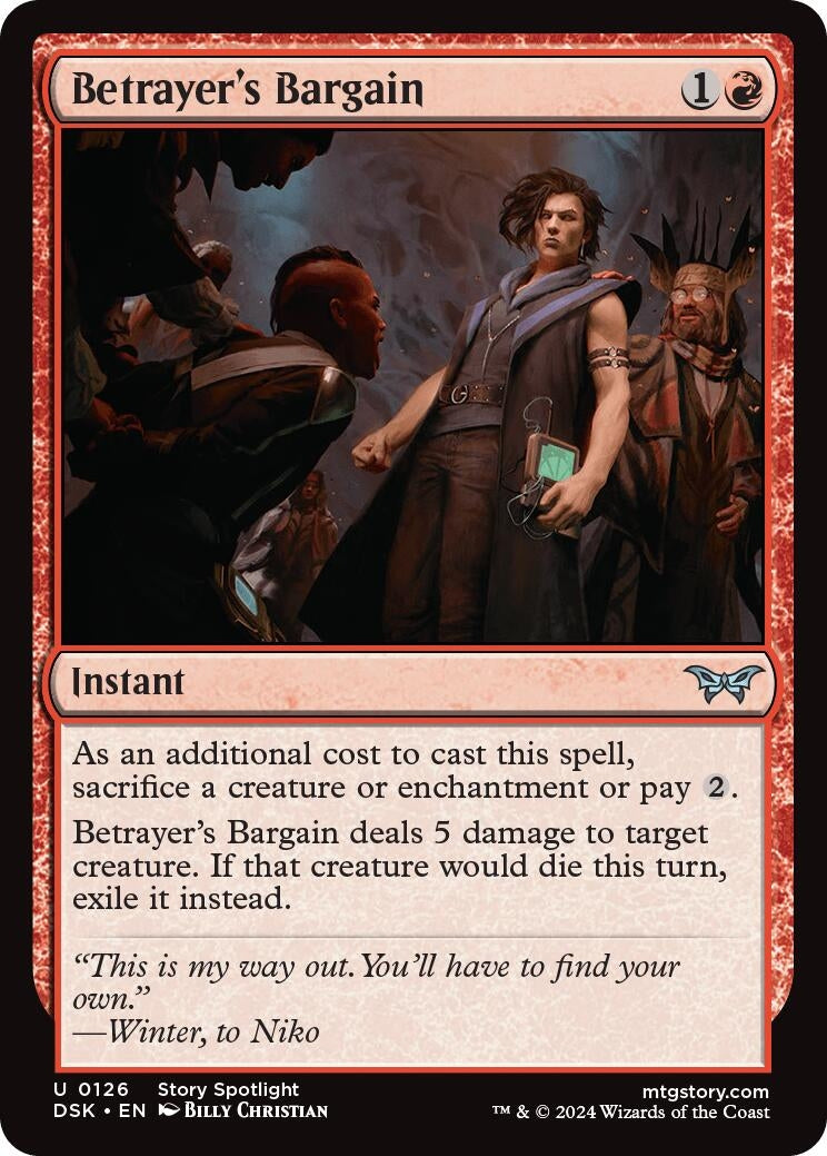 Image for Betrayer's Bargain (Duskmourn: House of Horror) (126) - Magic: The Gathering