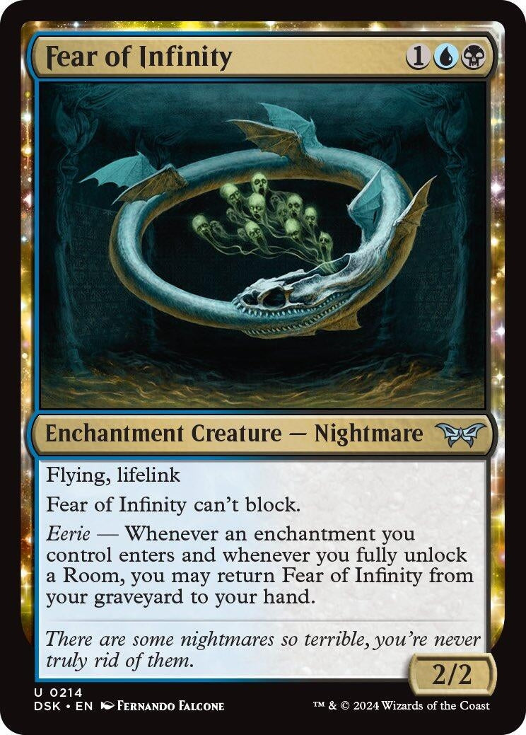 Image for Fear of Infinity (Duskmourn: House of Horror) (214) - Magic: The Gathering