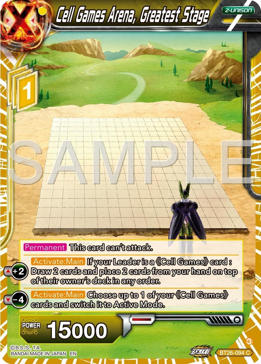Image for Cell Games Arena, Greatest Stage (Ultimate Advent) (BT26-094) - Dragon Ball Super: Masters