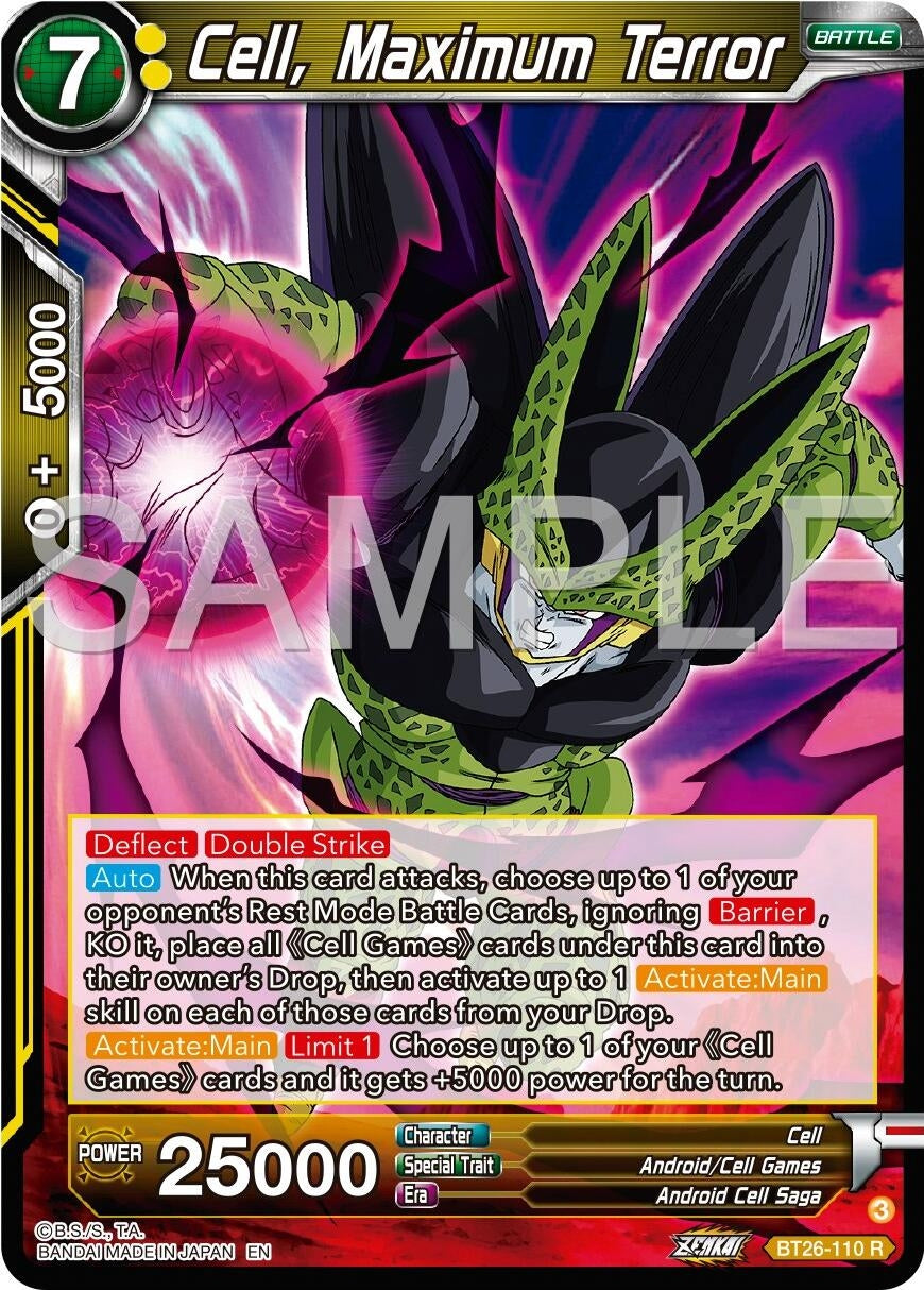 Image for Cell, Maximum Terror (Ultimate Advent) (BT26-110) - Dragon Ball Super: Masters