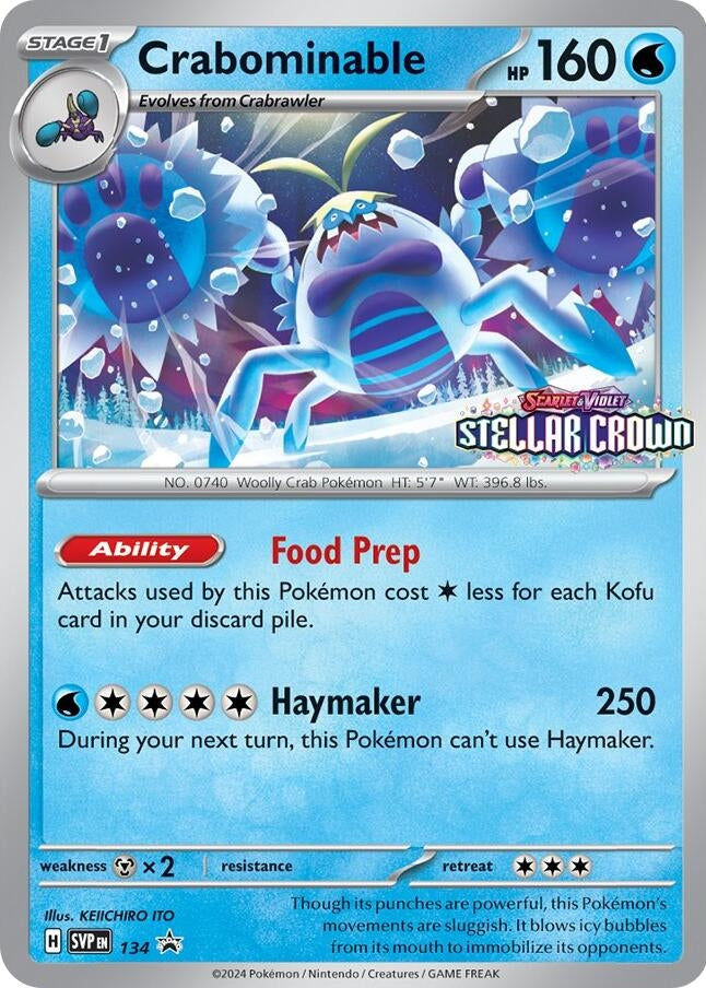 Image for Crabominable - 134 (SV: Scarlet & Violet Promo Cards) (134/142) - Pokemon