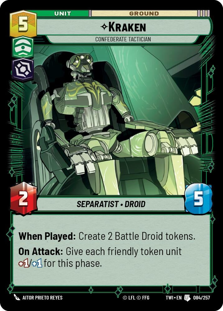 Image for Kraken - Confederate Tactician (Twilight of the Republic) (084/257) - Star Wars: Unlimited
