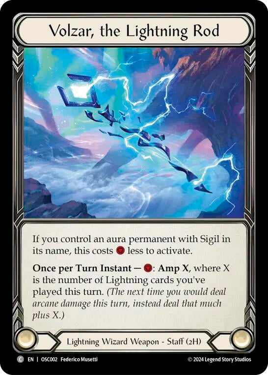 Image for Volzar, the Lightning Rod (Blitz Deck: Rosetta - Oscilio) (OSC002) - Flesh and Blood TCG