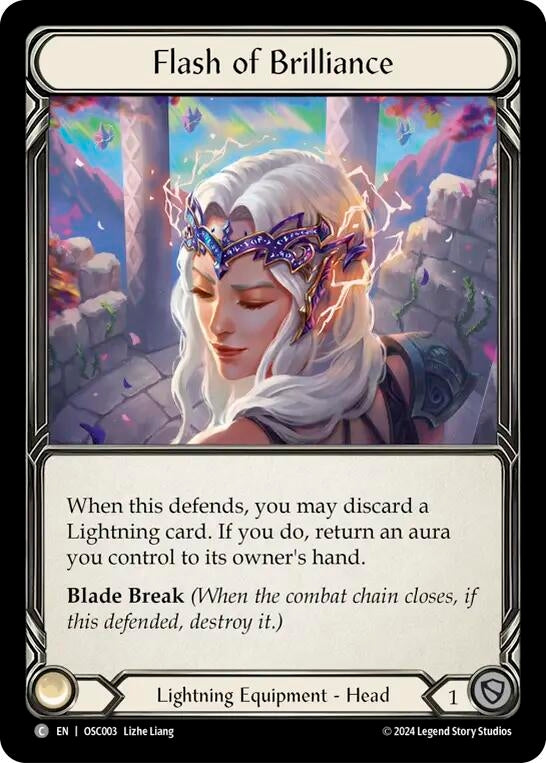 Image for Flash of Brilliance (Blitz Deck: Rosetta - Oscilio) (OSC003) - Flesh and Blood TCG