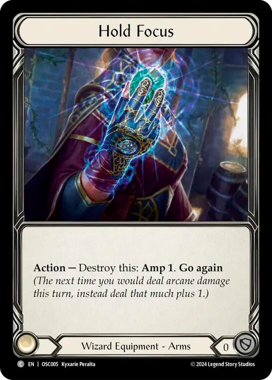 Image for Hold Focus (Blitz Deck: Rosetta - Oscilio) (OSC005) - Flesh and Blood TCG