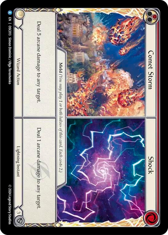 Image for Comet Storm // Shock (Blitz Deck: Rosetta - Oscilio) (OSC013) - Flesh and Blood TCG