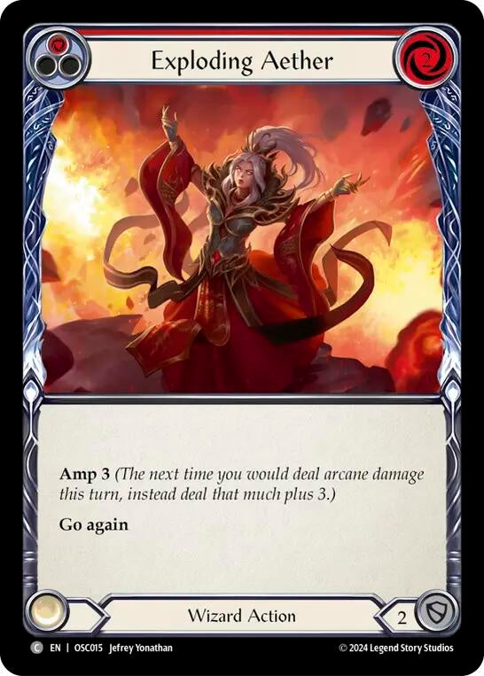 Image for Exploding Aether (Red) (Blitz Deck: Rosetta - Oscilio) (OSC015) - Flesh and Blood TCG