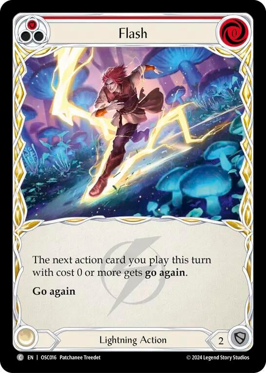 Image for Flash (Red) (Blitz Deck: Rosetta - Oscilio) (OSC016) - Flesh and Blood TCG