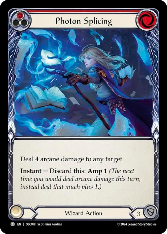 Image for Photon Splicing (Red) (Blitz Deck: Rosetta - Oscilio) (OSC018) - Flesh and Blood TCG