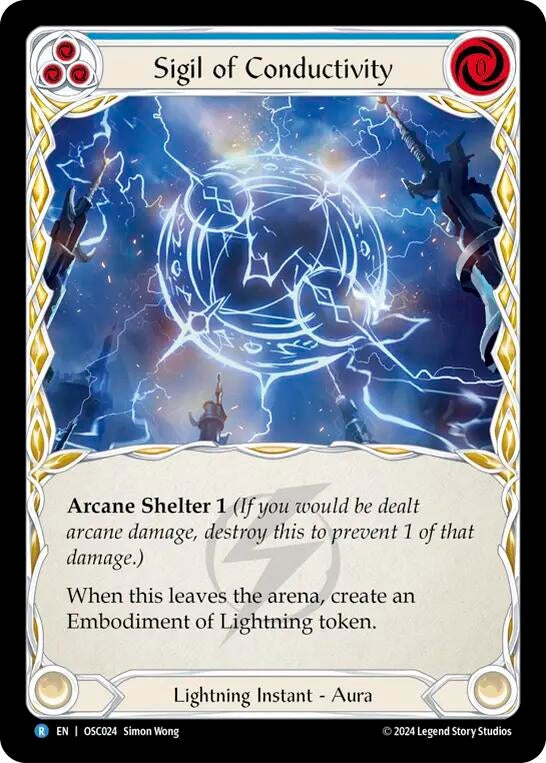 Image for Sigil of Conductivity (Blitz Deck: Rosetta - Oscilio) (OSC024) - Flesh and Blood TCG