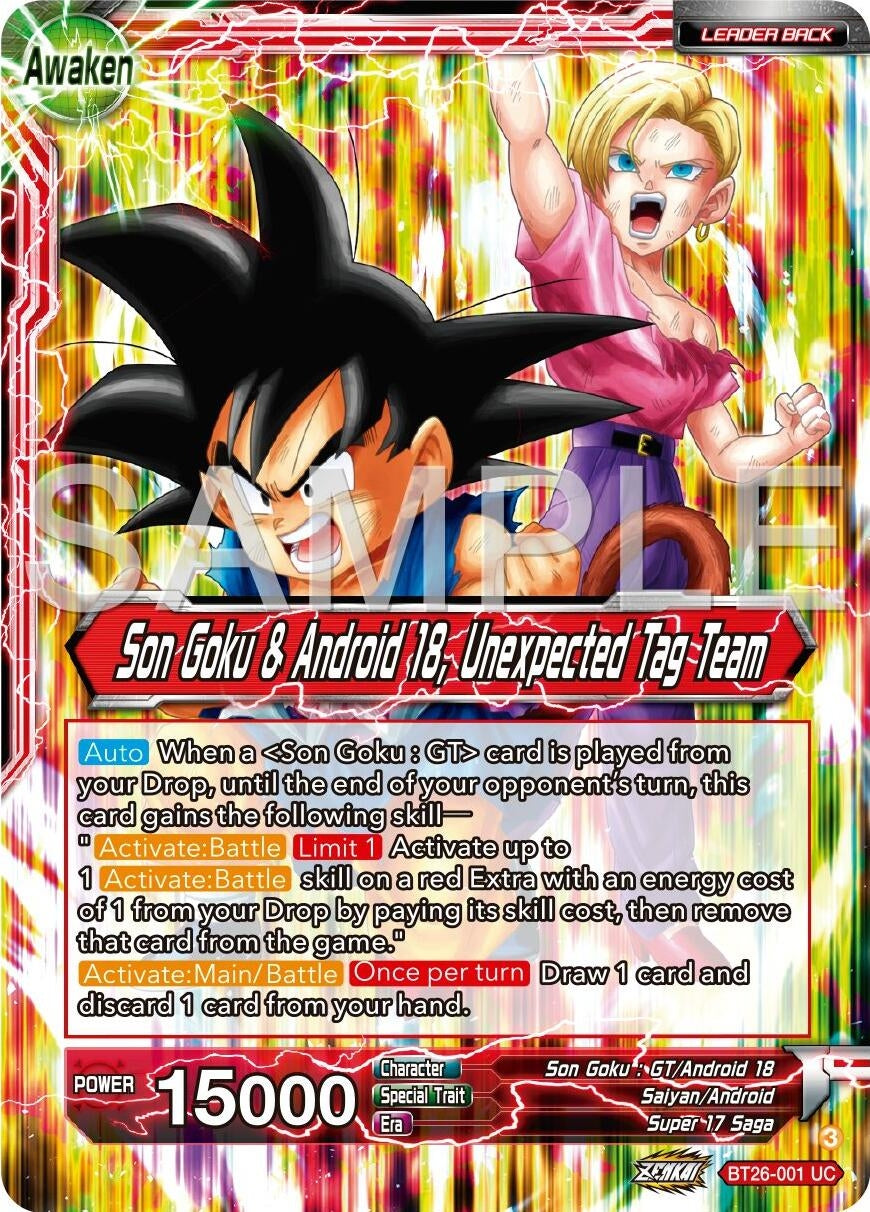 Image for Son Goku // Son Goku & Android 18, Unexpected Tag Team (Ultimate Advent) (BT26-001) - Dragon Ball Super: Masters