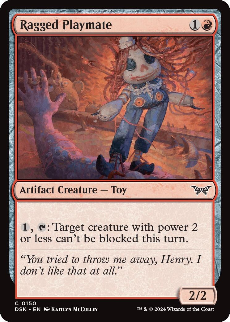 Image for Ragged Playmate (Duskmourn: House of Horror) (150) - Magic: The Gathering