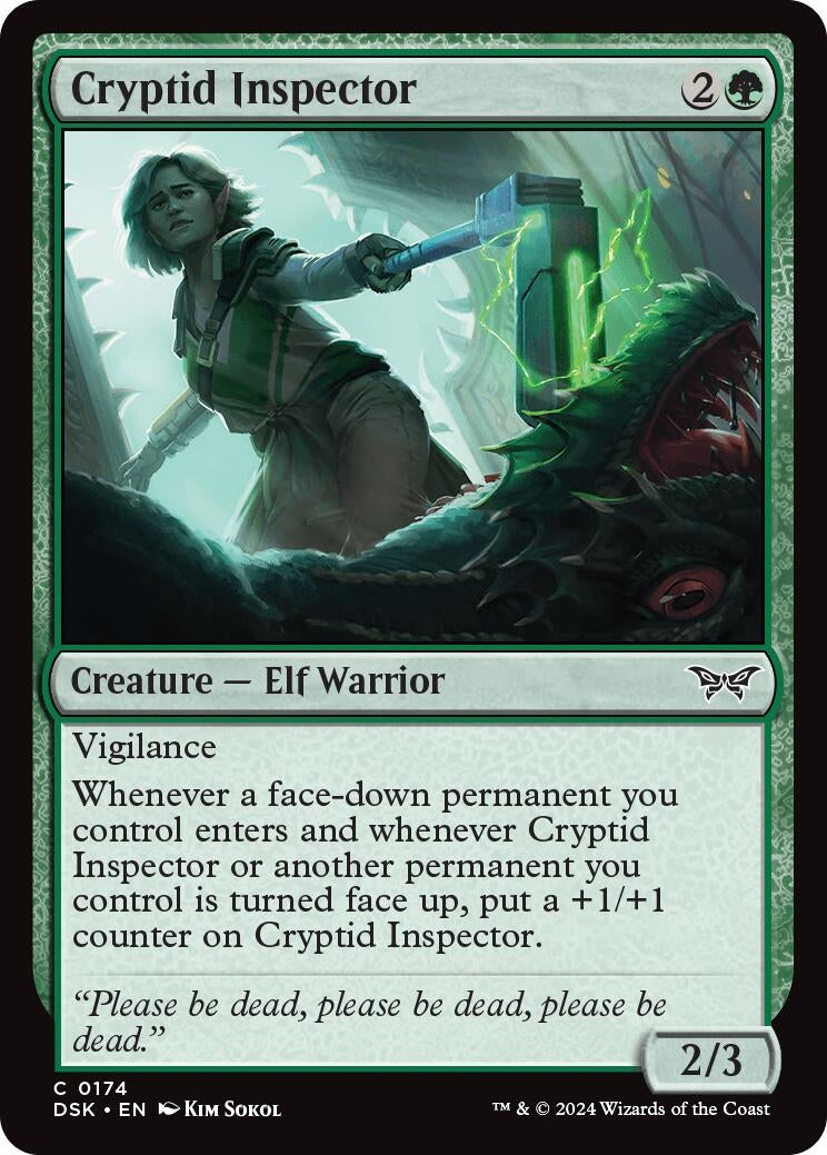 Image for Cryptid Inspector (Duskmourn: House of Horror) (174) - Magic: The Gathering