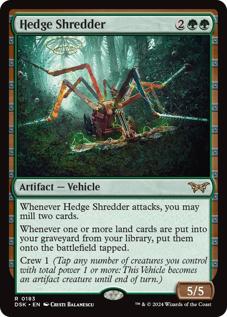 Image for Hedge Shredder (Duskmourn: House of Horror) (183) - Magic: The Gathering
