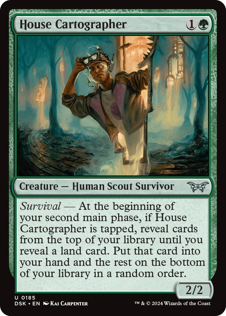 Image for House Cartographer (Duskmourn: House of Horror) (185) - Magic: The Gathering