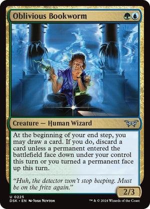 Image for Oblivious Bookworm (0225) (Duskmourn: House of Horror) (225) - Magic: The Gathering