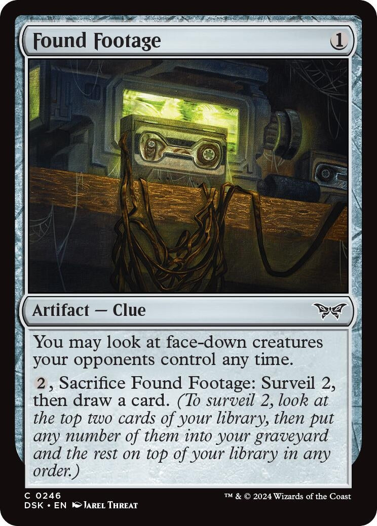 Image for Found Footage (Duskmourn: House of Horror) (246) - Magic: The Gathering