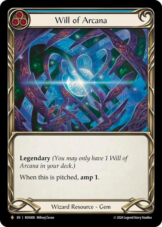 Image for Will of Arcana (Cold Foil) (Rosetta) (ROS000) - Flesh and Blood TCG