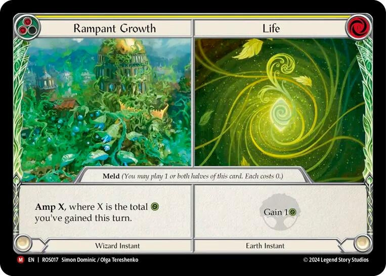Image for Rampant Growth // Life (Rosetta) (ROS017) - Flesh and Blood TCG