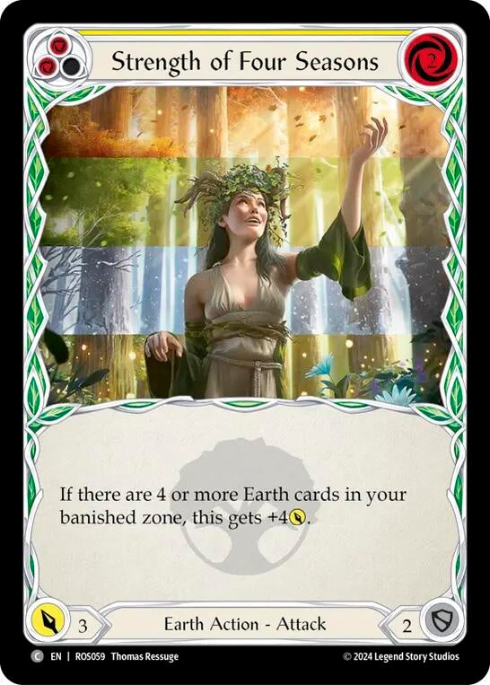 Image for Strength of Four Seasons (Yellow) (Rosetta) (ROS059) - Flesh and Blood TCG