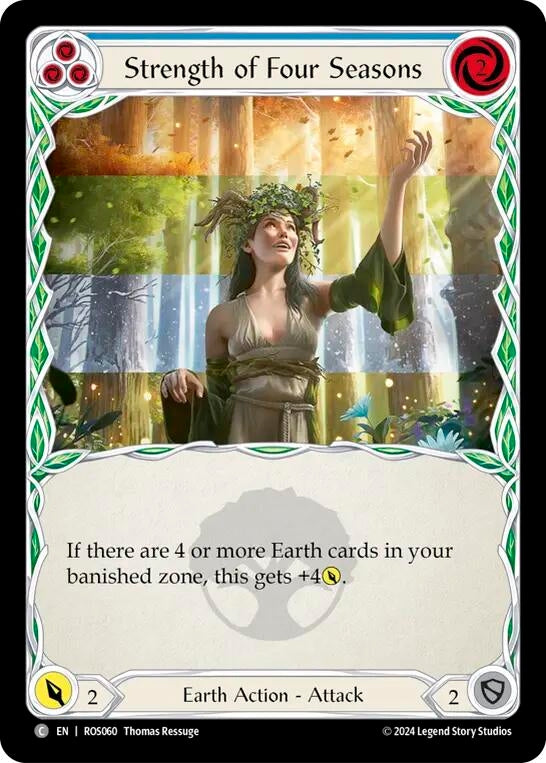 Image for Strength of Four Seasons (Blue) (Rosetta) (ROS060) - Flesh and Blood TCG