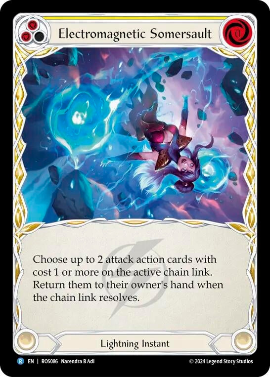 Image for Electromagnetic Somersault (Yellow) (Rosetta) (ROS086) - Flesh and Blood TCG