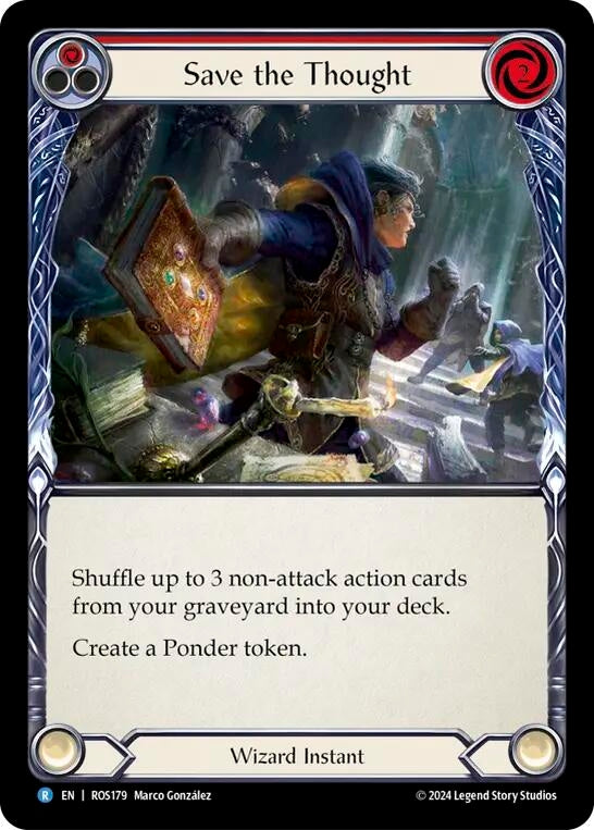 Image for Save the Thought (Red) (Rosetta) (ROS179) - Flesh and Blood TCG