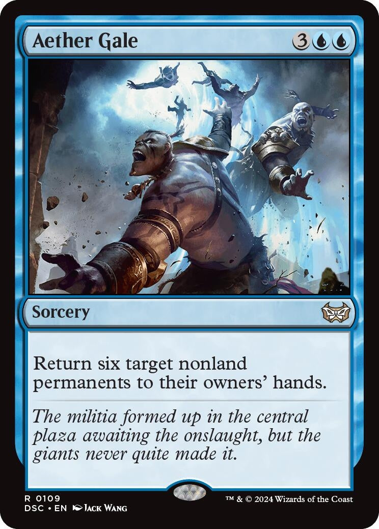 Image for Aether Gale (Commander: Duskmourn: House of Horror) (109) - Magic: The Gathering