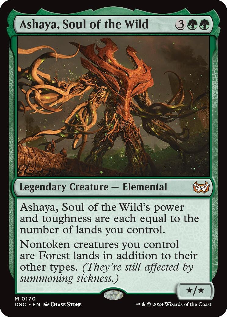 Image for Ashaya, Soul of the Wild (Commander: Duskmourn: House of Horror) (170) - Magic: The Gathering