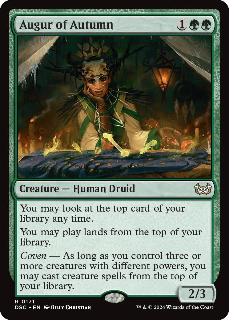 Image for Augur of Autumn (Commander: Duskmourn: House of Horror) (171) - Magic: The Gathering