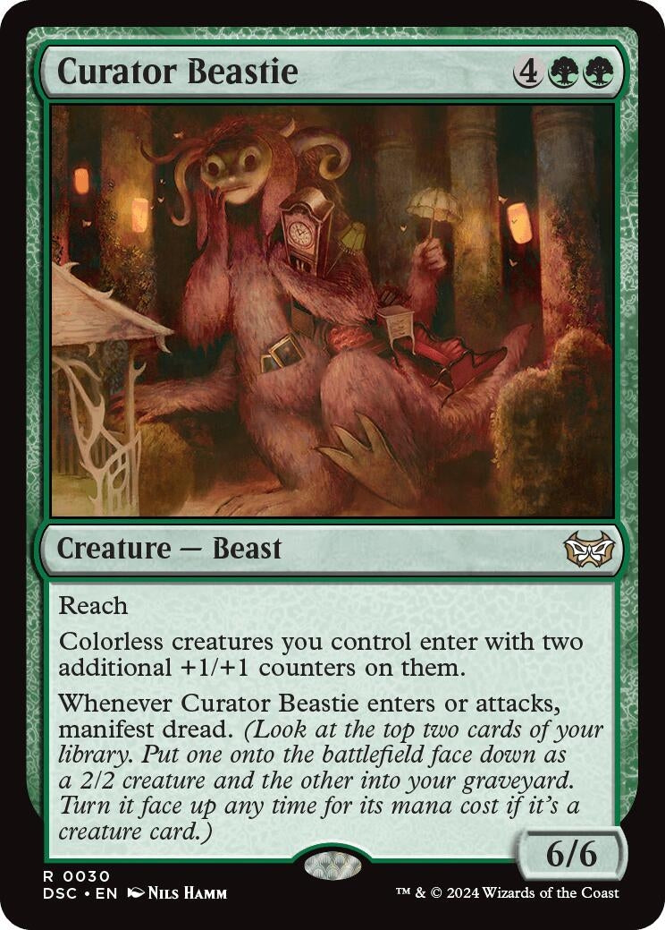 Image for Curator Beastie (Commander: Duskmourn: House of Horror) (30) - Magic: The Gathering
