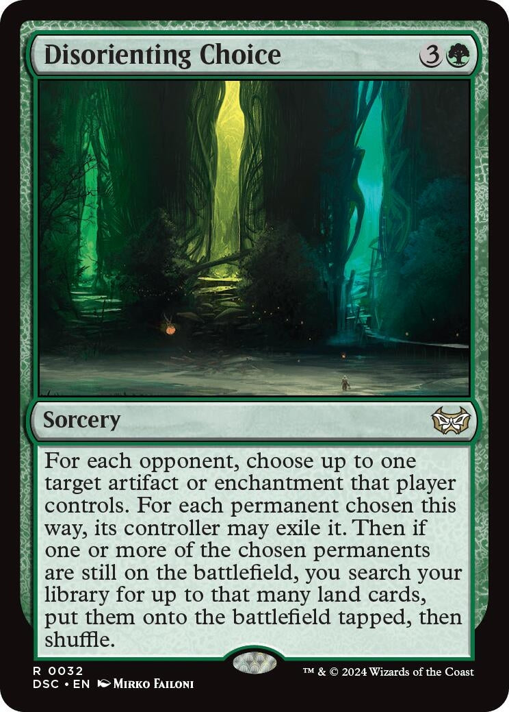 Image for Disorienting Choice (Commander: Duskmourn: House of Horror) (32) - Magic: The Gathering