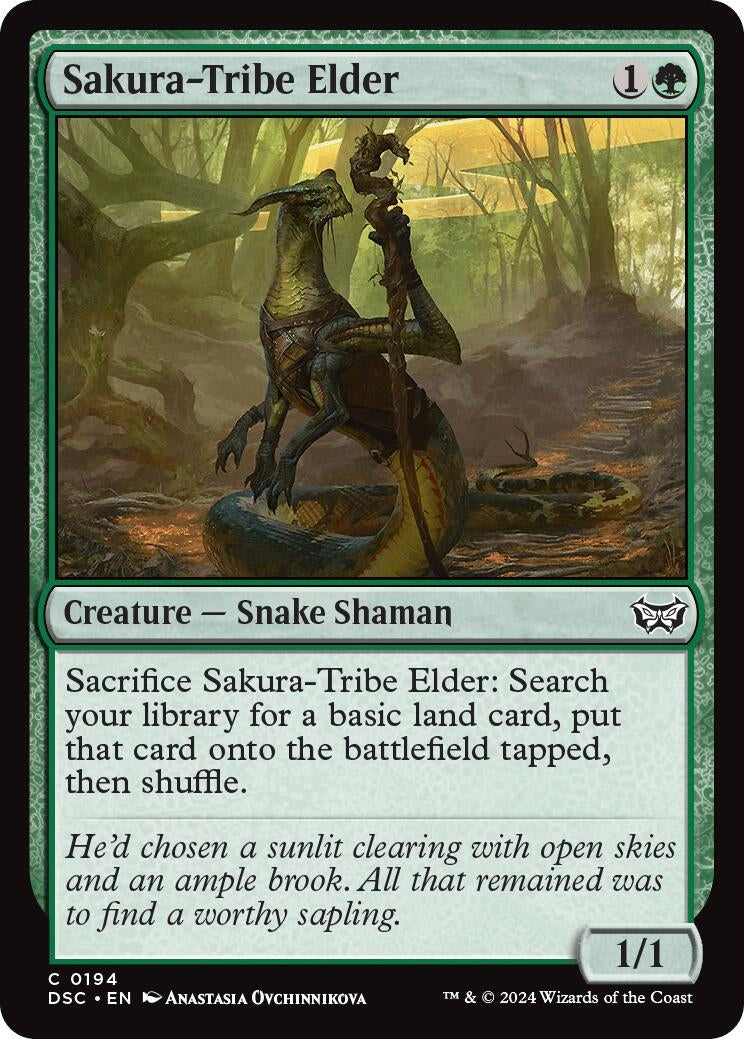 Image for Sakura-Tribe Elder (Commander: Duskmourn: House of Horror) (194) - Magic: The Gathering