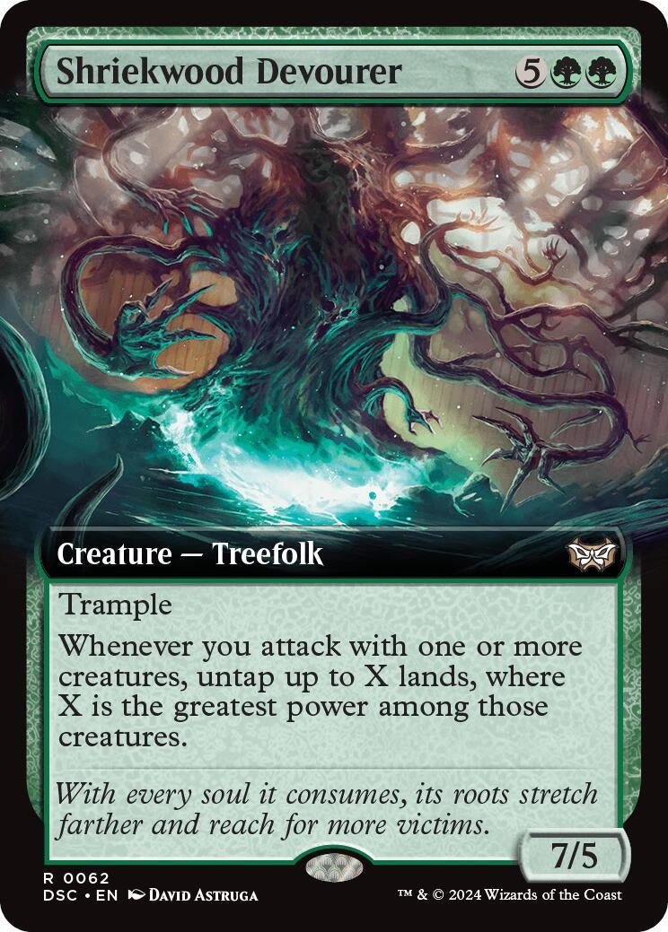 Image for Shriekwood Devourer (Extended Art) (Commander: Duskmourn: House of Horror) (62) - Magic: The Gathering