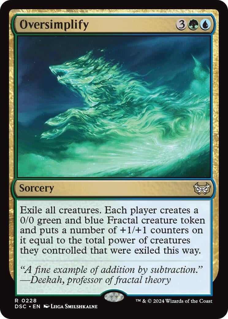 Image for Oversimplify (Commander: Duskmourn: House of Horror) (228) - Magic: The Gathering