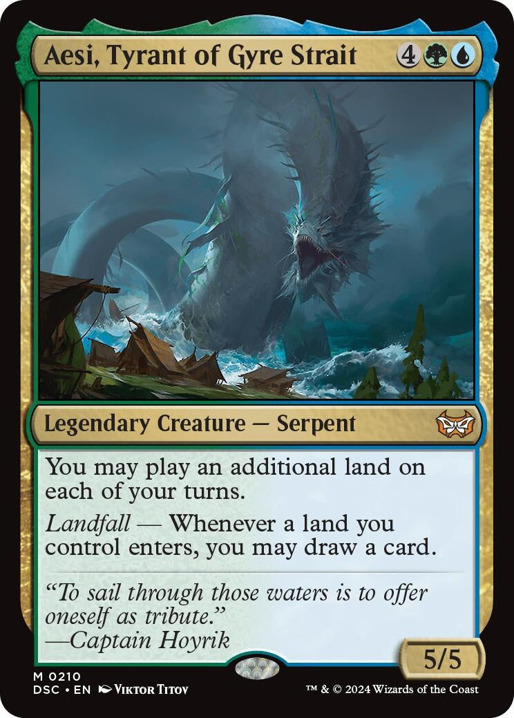 Image for Aesi, Tyrant of Gyre Strait (Commander: Duskmourn: House of Horror) (210) - Magic: The Gathering